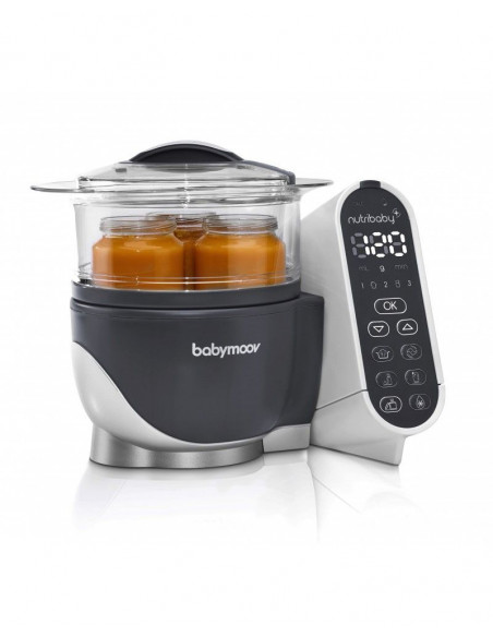 Robot Cuiseur À Vapeur Nutribaby (+) pour Bébé Gris Babymoov