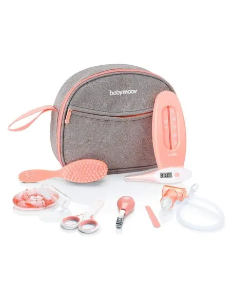 Babymoov toiletry bag care kit 9 accessories Coral