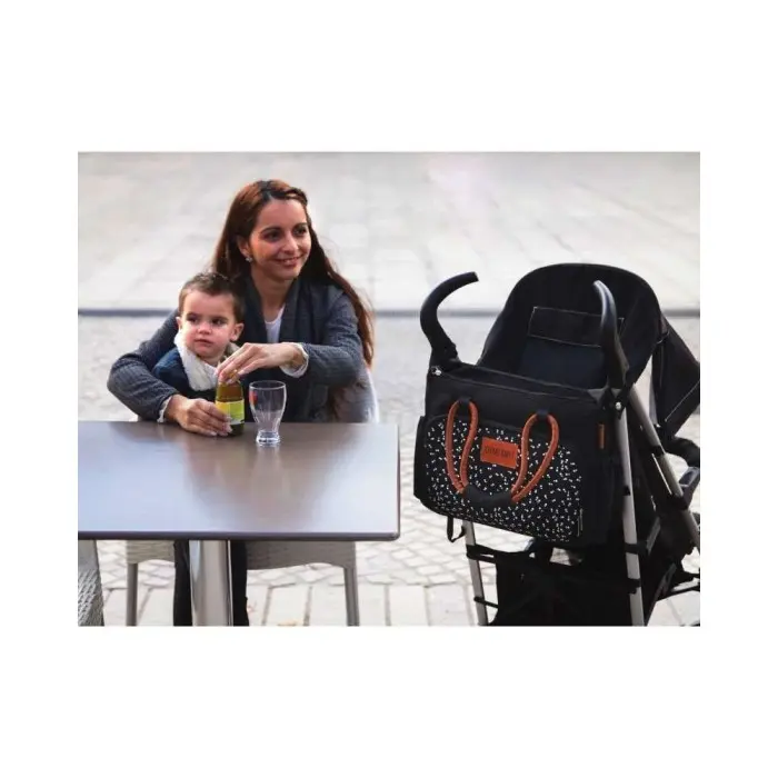 Sac À Langer BOHO Black Camel Badabulle