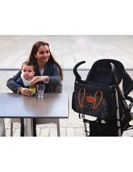 Sac À Langer BOHO Black Camel Badabulle