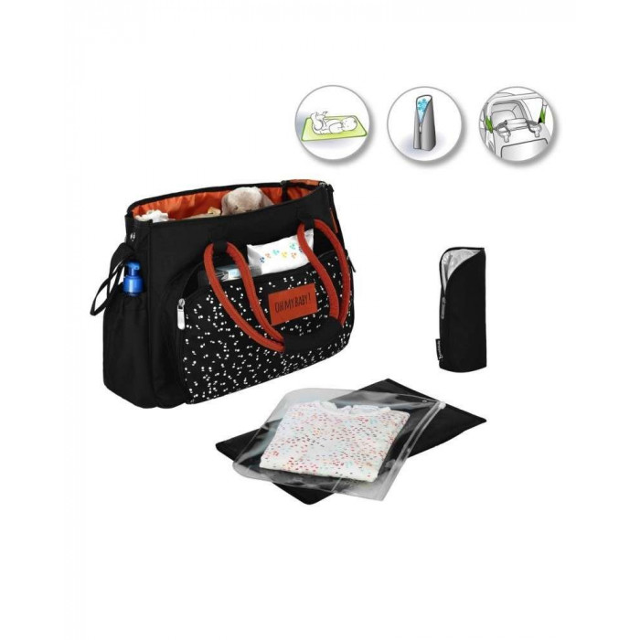 Sac À Langer BOHO Black Camel Badabulle