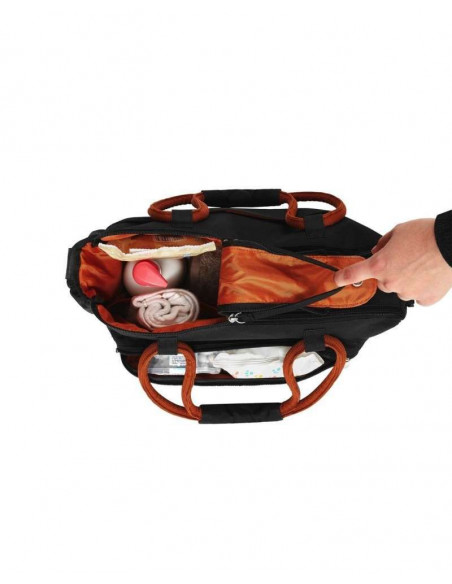 Sac À Langer BOHO Black Camel Badabulle