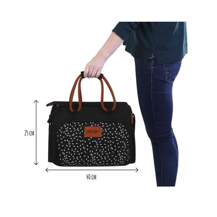 Sac À Langer BOHO Black Camel Badabulle