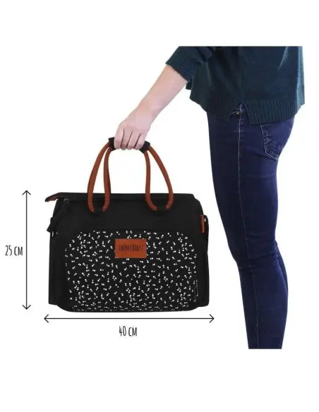 Sac À Langer BOHO Black Camel Badabulle