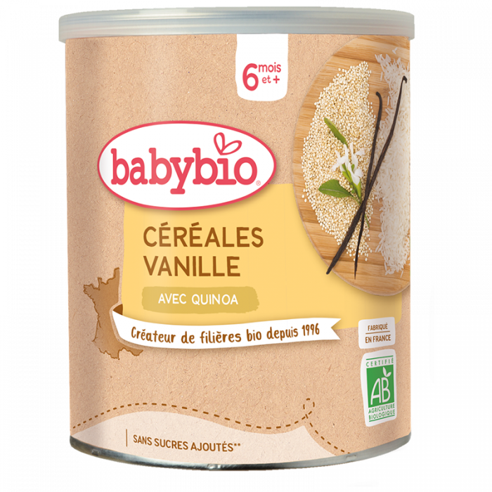 Céréales Infantiles Vanille Avec Quinoa (Dès 6mois) BabyBio