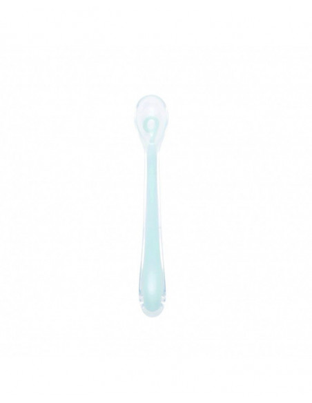 Cuillère Pour Bébé En Silicone 1er Age Bleu Babymoov