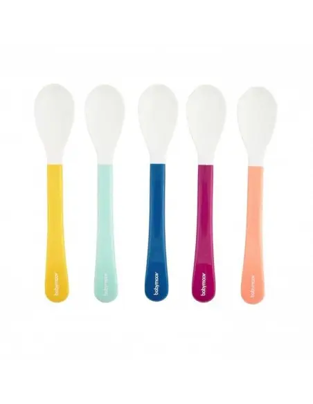 Pack of 5 baby spoons stage 2 Babymoov