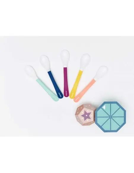 Pack of 5 baby spoons stage 2 Babymoov — photo 2