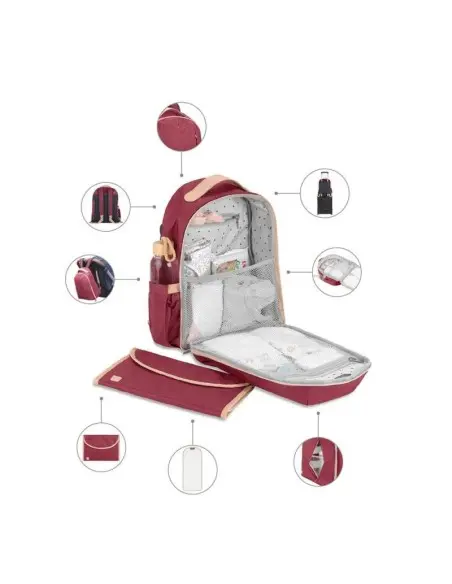 Diaper backpack The Pyla Burgundy Babymoov — photo 3