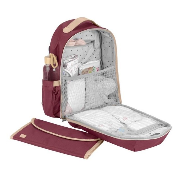 Sac À Dos À Langer Le Pyla Burgundy Babymoov au Maroc Baby And Mom