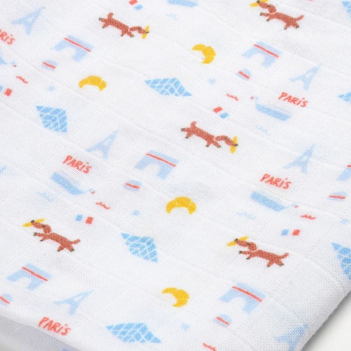 Lot de 3 langes en coton Paris bleu Beaba