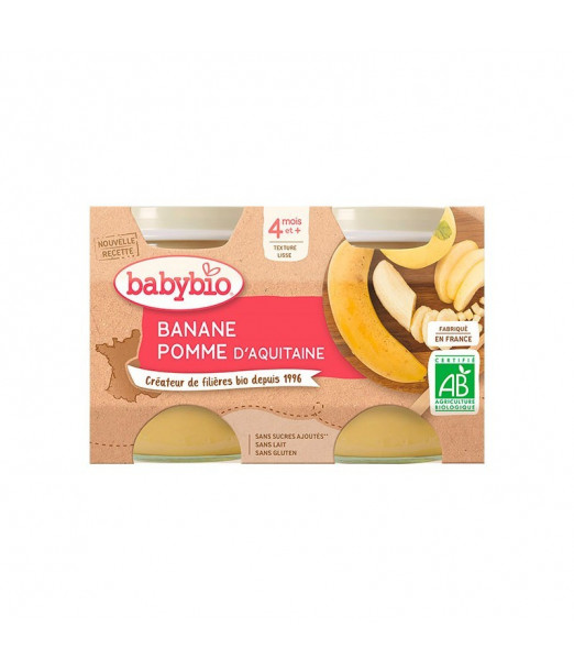 Petit Pot Banane Pomme (Dès 4mois) Babybio
