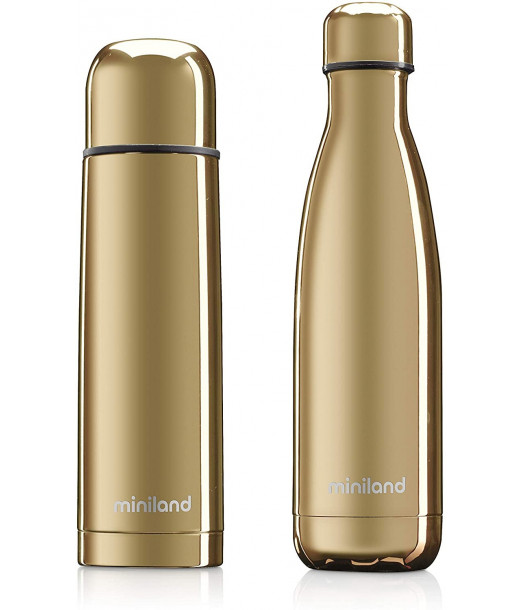 Lot de 2 Thermos DeLuxe Gold 500ml Miniland