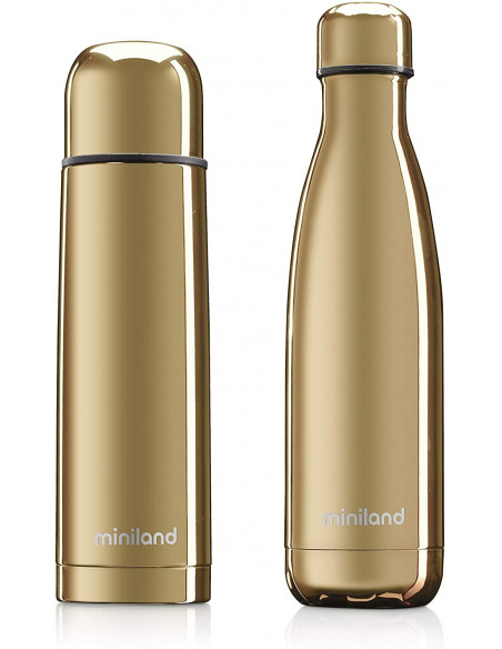 Lot de 2 Thermos DeLuxe Gold 500ml Miniland