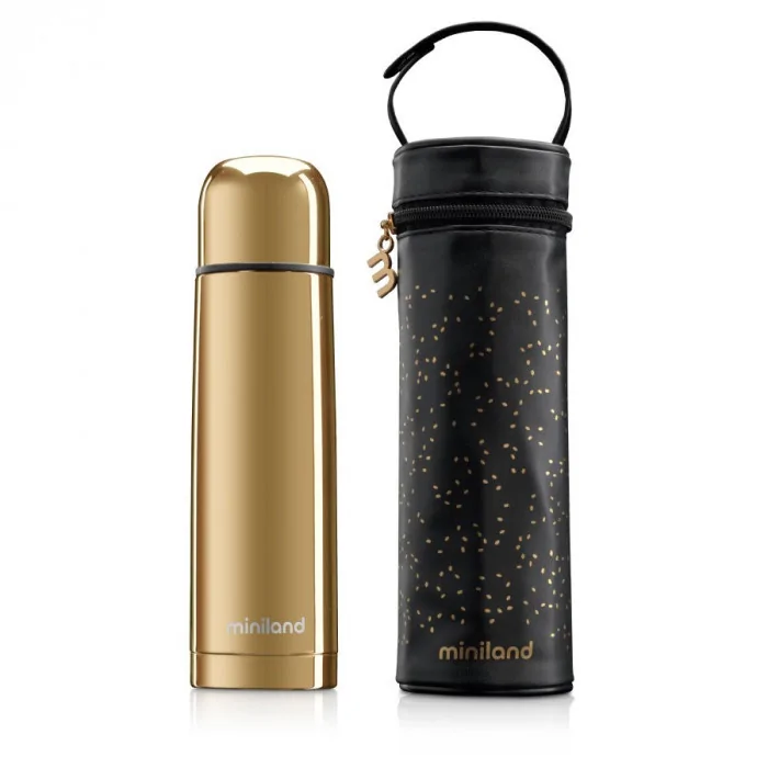 Deluxe thermos gold 500ml + sac isotherme Miniland