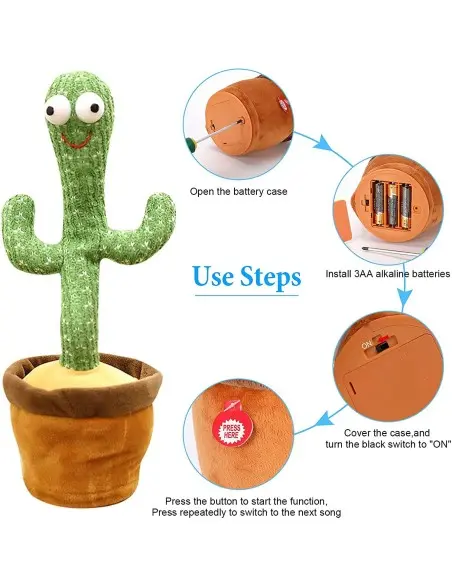 Jouet en Peluche Cactus qui danse - Dancing Cactus