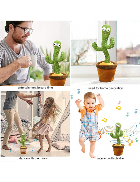 Jouet en Peluche Cactus qui danse - Dancing Cactus