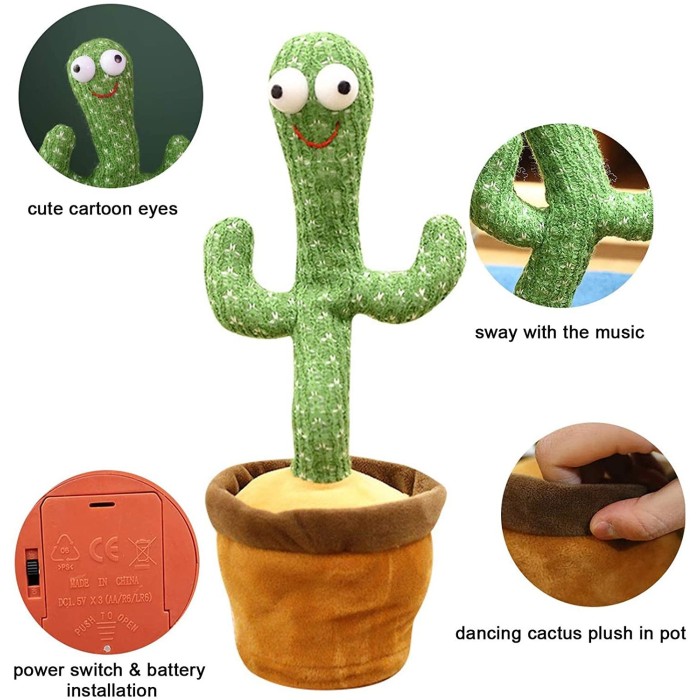 Jouet en Peluche Cactus qui danse - Dancing Cactus