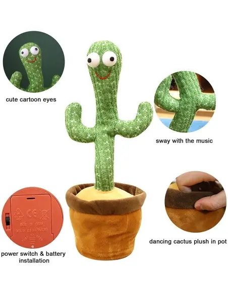Jouet en Peluche Cactus qui danse - Dancing Cactus