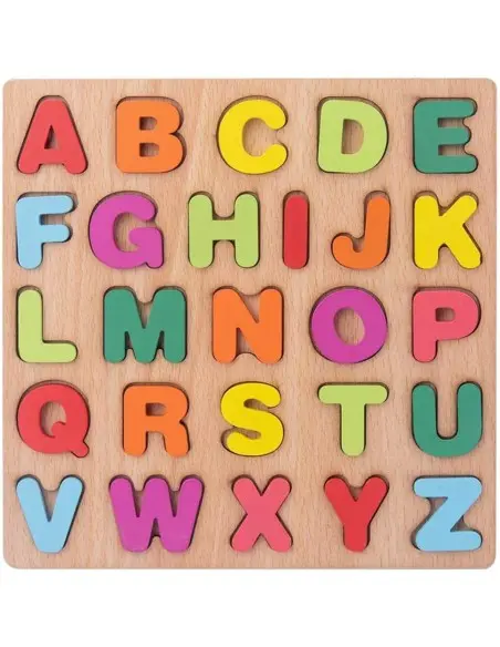 Wooden alphabet puzzle uppercase letters