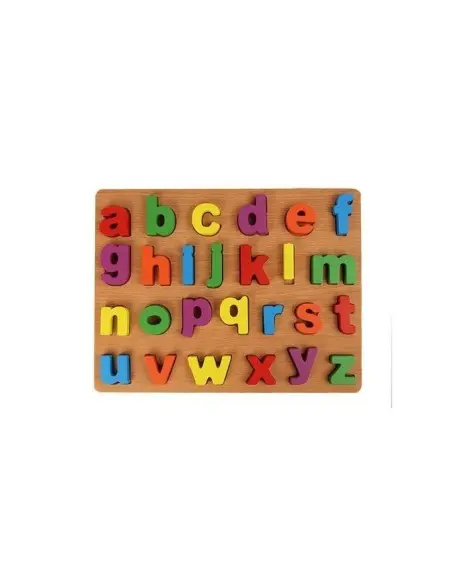 Wooden alphabet puzzle lowercase letters