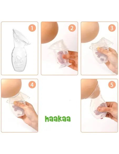 Haakaa silicone breast milk collector 100 ml — photo 4