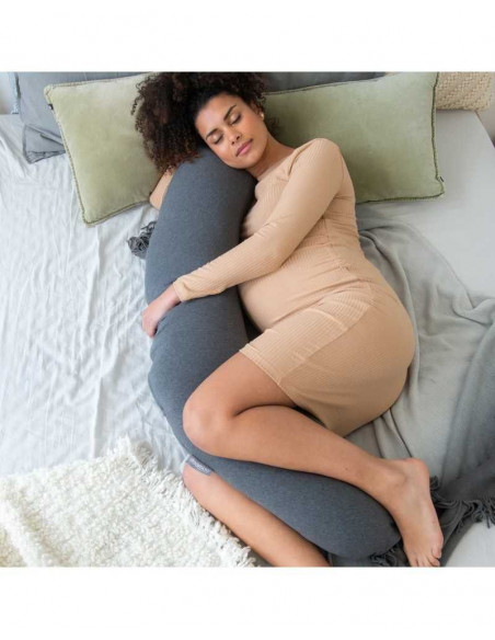 Coussin D'allaitement Buddy Chine Anthracite Doomoo