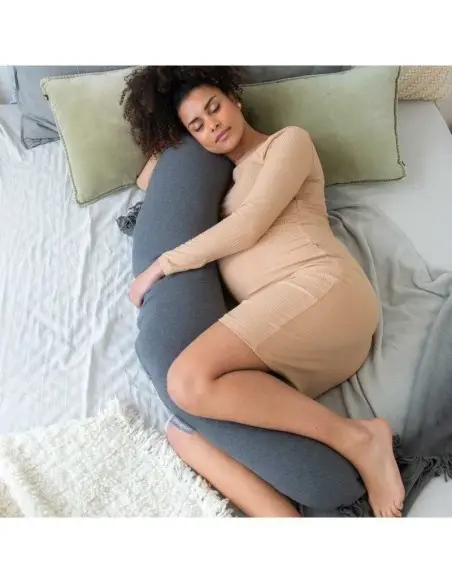 Doomoo Buddy pregnancy and breastfeeding cushion marl grey — photo 2