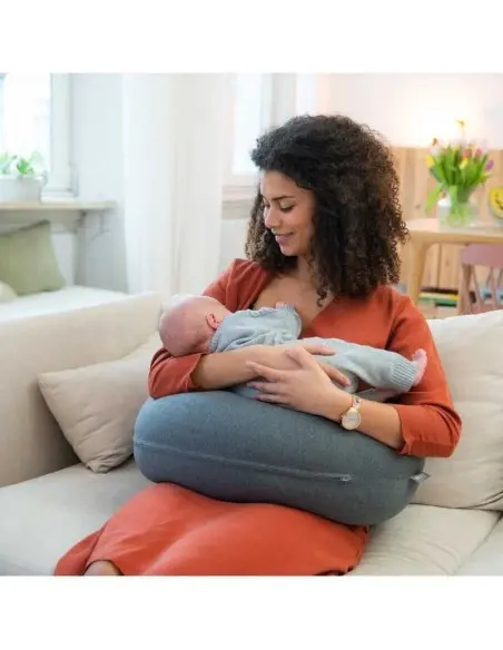 Doomoo Buddy pregnancy and breastfeeding cushion marl grey — photo 3