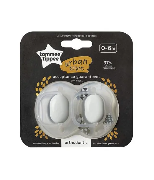 Sucettes Urban Style 0-6 mois Tommee tippee