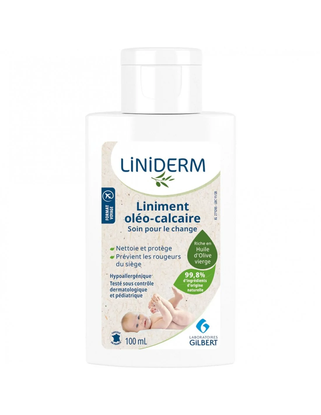 GIFRER liniment oléo-calcaire huile olive extra 250 ml