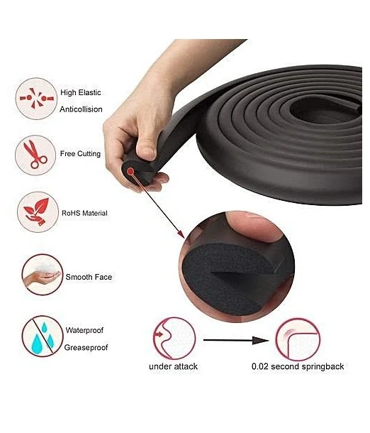 Brown foam edge protector 2 m Bébé Safe 2