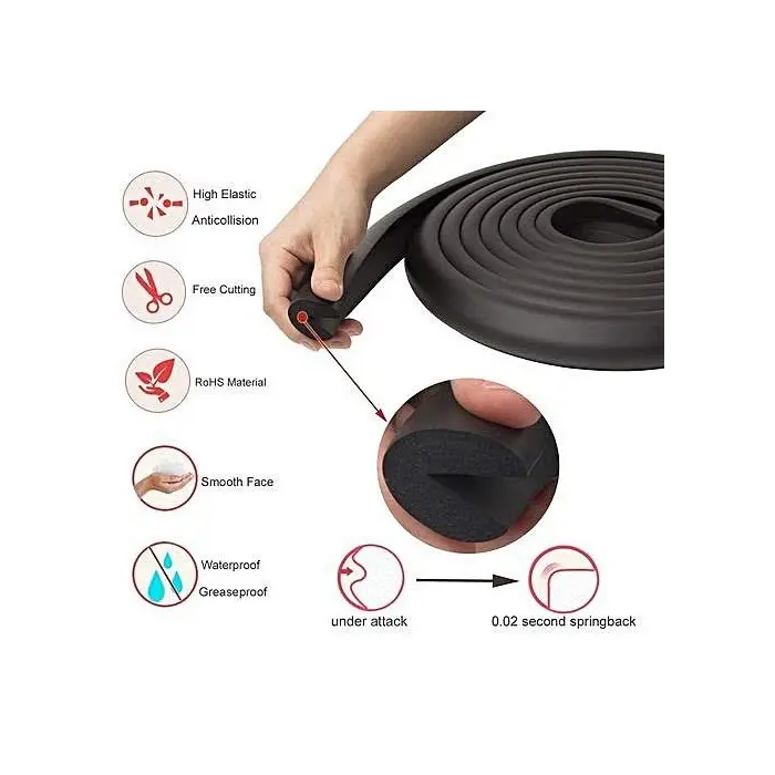 Protège Bord Mousse Marron 2m