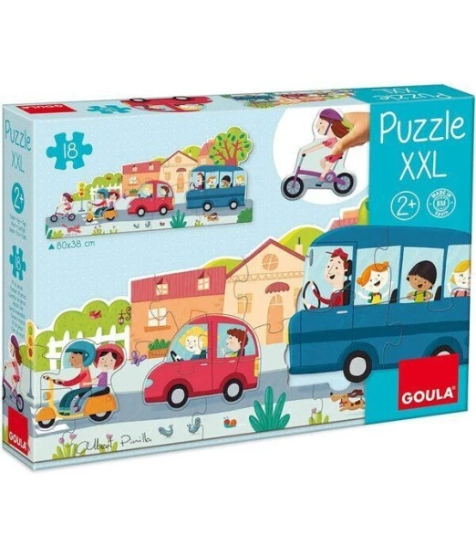Goula XXL vehicles puzzle from 2 years