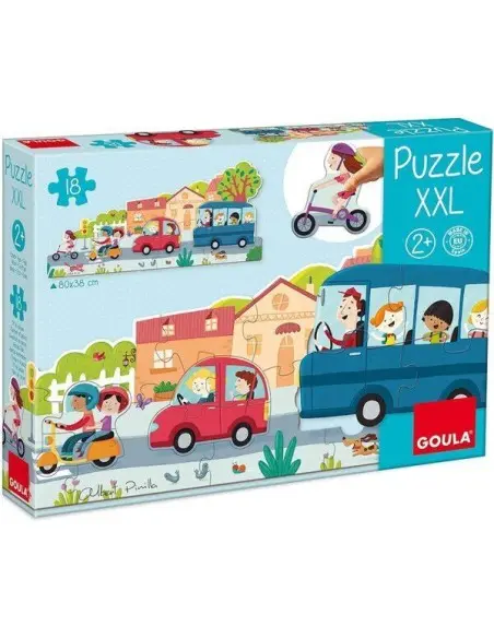 Goula XXL vehicles puzzle from 2 years