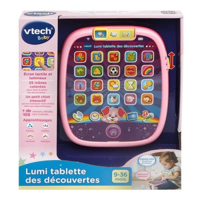 Lumi Tablette Des Découvertes 9-36 Mois Rose VTECH