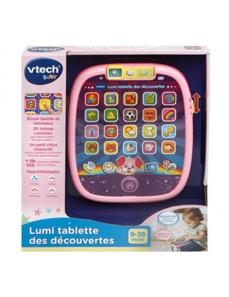 Lumi Tablette Des Découvertes 9-36 Mois Rose VTECH