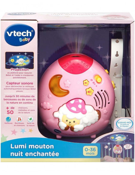Lumi Mouton Nuit Enchantée 0-3 ans Rose VTECH
