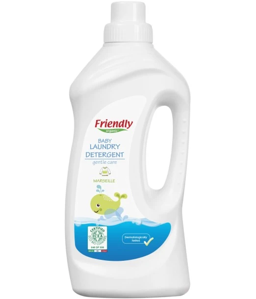 Friendly liquid baby laundry detergent 100% natural 1L - Marseille soap