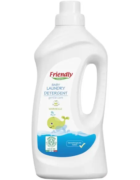 Friendly liquid baby laundry detergent 100% natural 1L - Marseille soap
