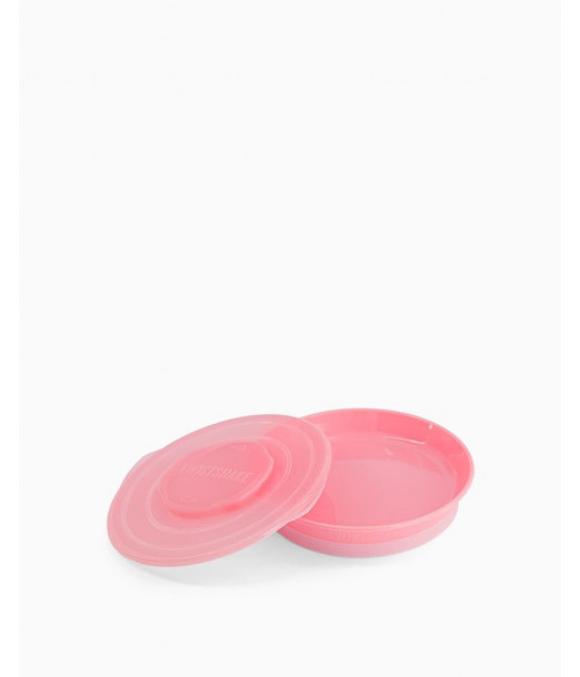 Assiette 6m+ Twistshake - Rose