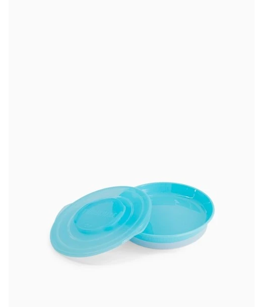 Plate 6m+ Twistshake - Blue