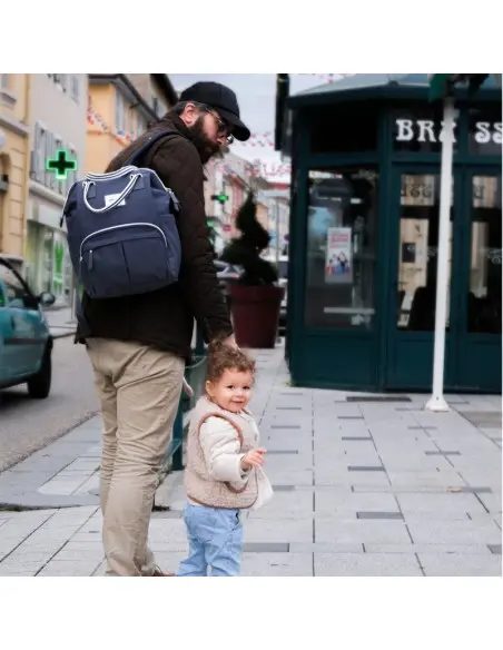 Sac à dos à langer Wellington Bleu Béaba