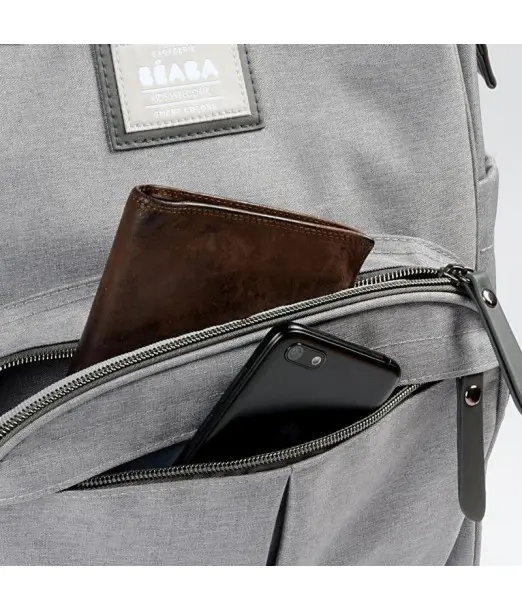Sac a langer Wellington Gris chiné Béaba 2