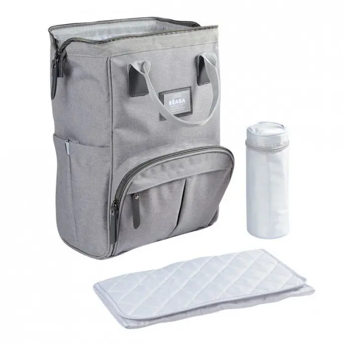 Sac a langer Wellington Gris chiné Béaba