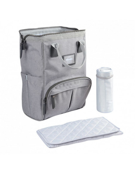 Sac a langer Wellington Gris chiné Béaba