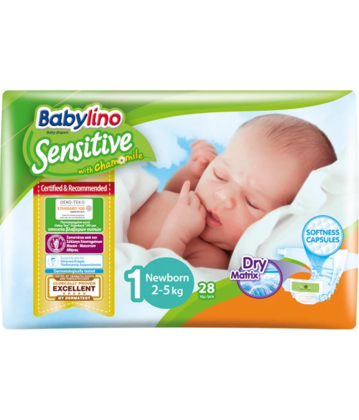 Babylino diapers size 1 (2-5 kg) 28 units