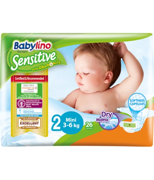 Babylino diapers Size 2 (3-6 kg) 26 units