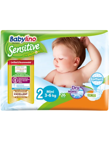 Couches Taille 2 (3-6kg) 26 unités Babylino