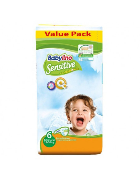 Couches Taille 6 (15- 30kg) 40 unités Babylino